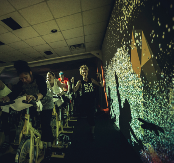 Immersive SoulCycle at The Spotify House